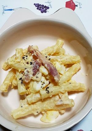 ツナとベ~コンの玉子マカロニサラダ。-レシピのメイン写真