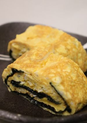 朝♪弁当♪釜揚げシラス焼き海苔の卵焼き-レシピのメイン写真