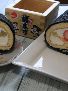 恵方巻ロールケーキ-レシピのメイン写真
