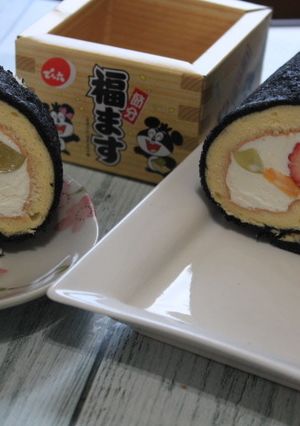 恵方巻ロールケーキ-レシピのメイン写真