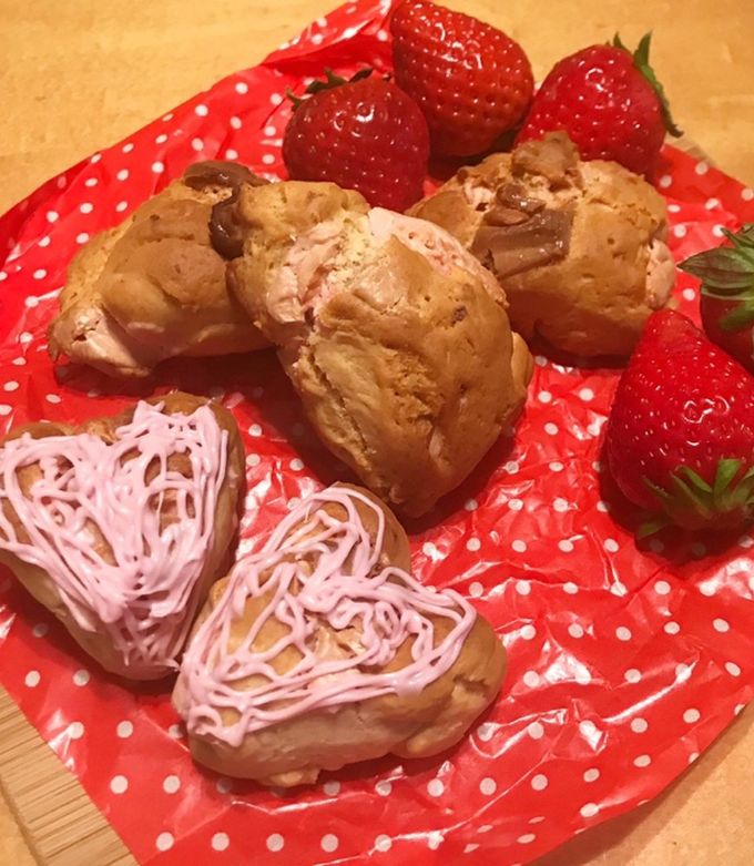 HMで簡単☆ビスケットスコーン/苺チョコ-レシピのメイン写真