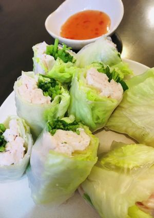 鶏むねとパクチーの生春巻き-レシピのメイン写真