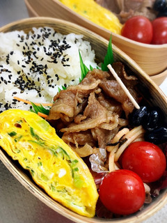 牛肉甘辛炒め弁当-レシピのメイン写真