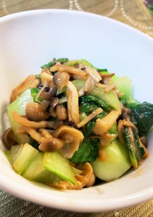青梗菜としめじの味噌炒め-レシピのメイン写真