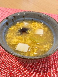簡単!豆腐と卵のあったか中華スープ-レシピのメイン写真