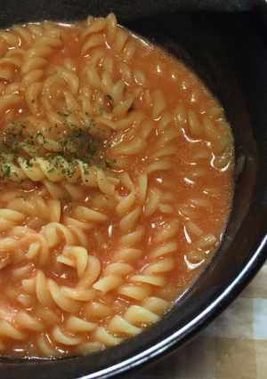 トマトクリームスープパスタ-レシピのメイン写真