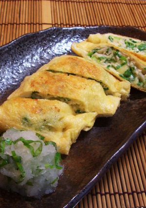 キャベツと鶏肉の油揚げ詰め焼き-レシピのメイン写真