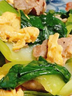 豚バラとチンゲン菜のオイスター炒め-レシピのメイン写真