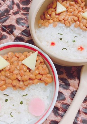 節分に♡鬼さん納豆ごはん-レシピのメイン写真