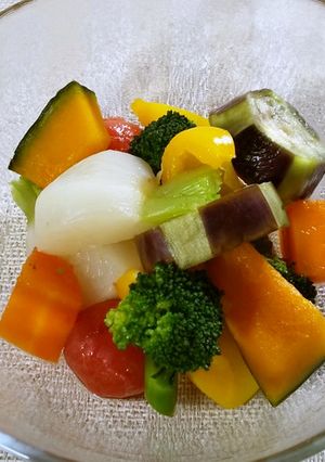 【美人レシピ】彩り野菜のゆで浸し-レシピのメイン写真