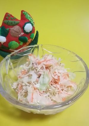 ツナ入りコールスローサラダ-レシピのメイン写真