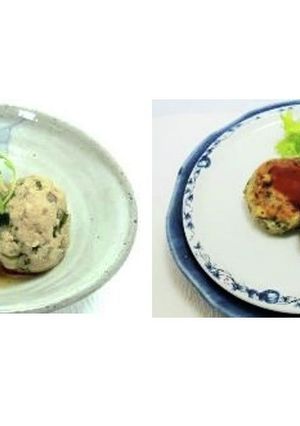 お魚丸ごとミンチの魚団子とハンバーグ-レシピのメイン写真