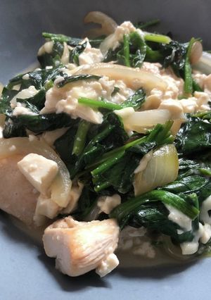 鶏肉とほうれん草のクリームソース煮-レシピのメイン写真