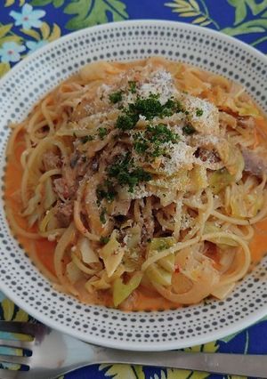 ハリッサバのクリームパスタ-レシピのメイン写真