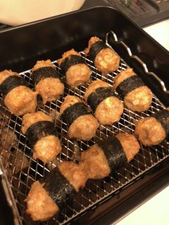 鶏ひきれんこんの海苔巻-レシピのメイン写真