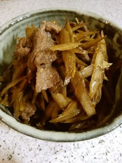 ごぼうと牛肉としょうがのきんぴら-レシピのメイン写真