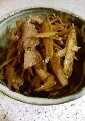 ごぼうと牛肉としょうがのきんぴら-レシピのメイン写真
