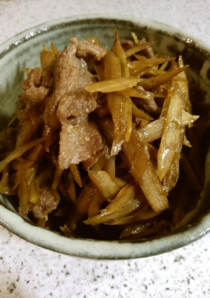 ごぼうと牛肉としょうがのきんぴら-レシピのメイン写真