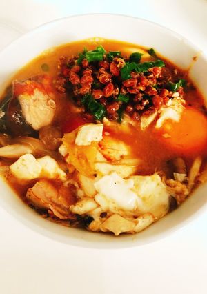 納豆でコクを出す簡単鯖缶スンドゥブチゲ-レシピのメイン写真