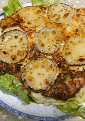 レンコンつくねバーグ-レシピのメイン写真