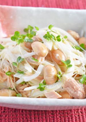 福豆とスプラウトのサラダ-レシピのメイン写真
