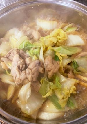 材料これだけ⁈簡単!鶏肉と白菜の炊いたん-レシピのメイン写真