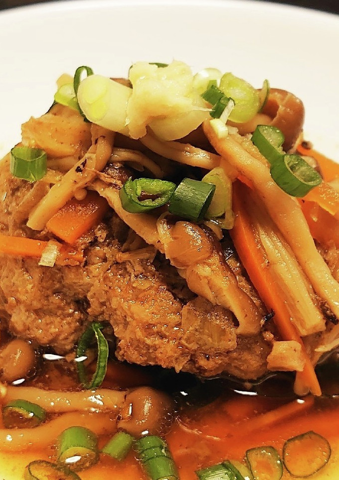 煮込時間10分！簡単和風煮込みハンバーグ-レシピのメイン写真