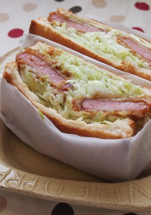 ハムカツわんぱくサンド-レシピのメイン写真