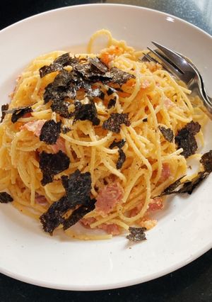 にんにく家族の明太子スパゲッティ-レシピのメイン写真
