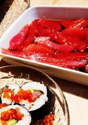 恵方巻き★節分★マグロの漬け★タレ-レシピのメイン写真