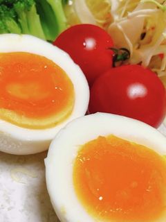 簡単!作り置き!コンビニ風の塩味ゆで卵-レシピのメイン写真