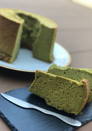 米粉の酵素抹茶シフォンケーキ-レシピのメイン写真