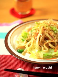 味付けはめんつゆ♡簡単 焼きうどん♡-レシピのメイン写真