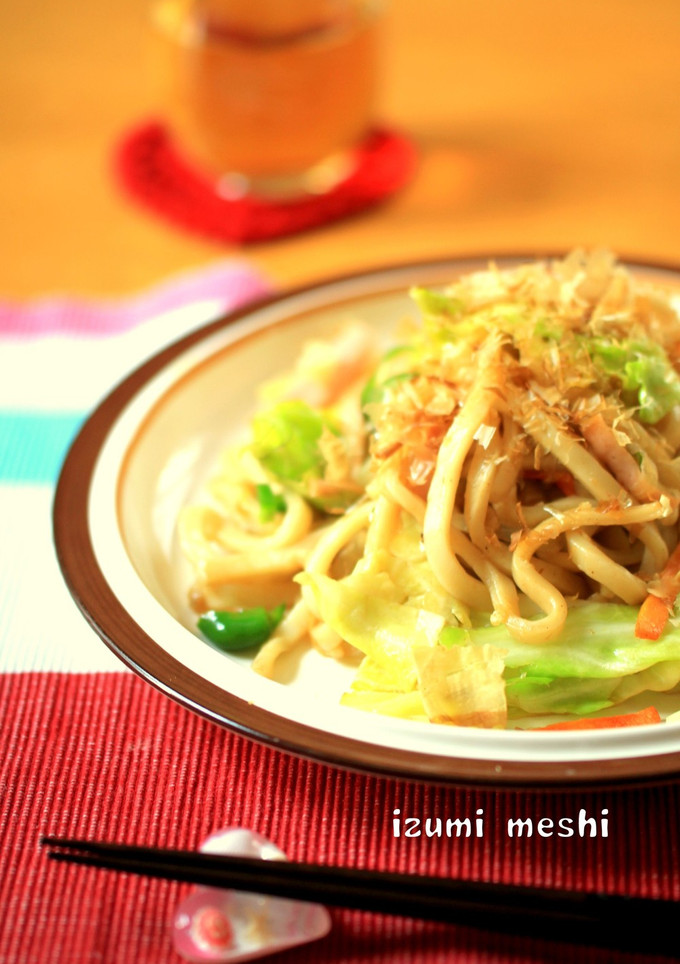 味付けはめんつゆ♡簡単 焼きうどん♡-レシピのメイン写真