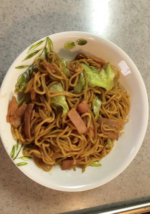 ハム＆キャベツの焼きそば-レシピのメイン写真