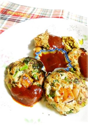 ゴロゴロ♡ウインナーの豆腐ハンバーグ★-レシピのメイン写真