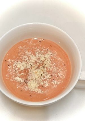 簡単5分!トマトジュースで冷製スープ-レシピのメイン写真