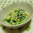 しらすと大根抜き菜の卵とじ
