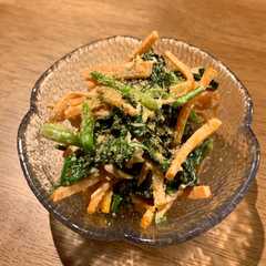 รูปของ にんじんとほうれん草のツナマヨ胡麻和え