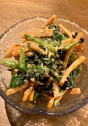 にんじんとほうれん草のツナマヨ胡麻和え-レシピのメイン写真