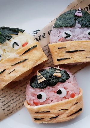 節分に簡単鬼ぎり♪-レシピのメイン写真