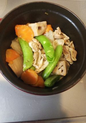 レンにんこん豚バラ煮-レシピのメイン写真