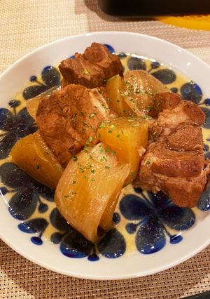 豚バラとりんごの角煮-レシピのメイン写真