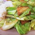 厚揚げとキャベツの簡単味噌炒め