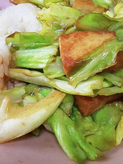 厚揚げとキャベツの簡単味噌炒め-レシピのメイン写真