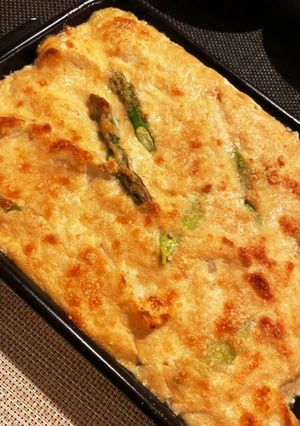 長芋とアスパラの豆腐明太子グラタン-レシピのメイン写真
