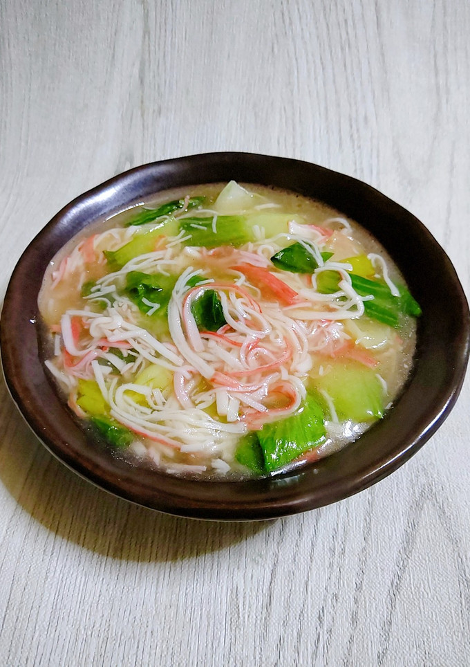＊青梗菜とカニかまの中華あんかけ＊-レシピのメイン写真