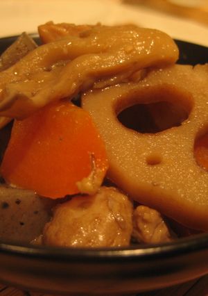 まいたけ＊レンコンの味噌煮-レシピのメイン写真