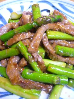 簡単☆牛肉とアスパラの中華炒め-レシピのメイン写真