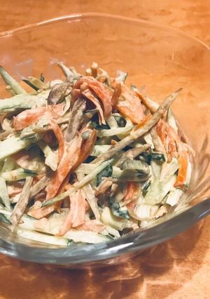 塩きんぴらリメイク☆簡単ごぼうサラダ-レシピのメイン写真